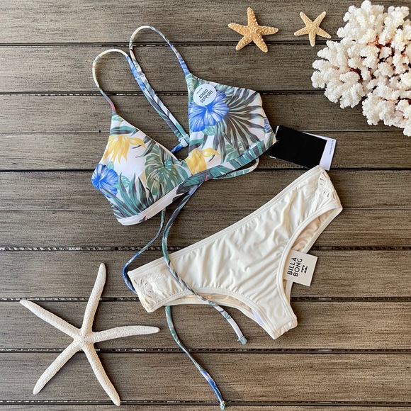 🌴🔆BILLABONG-HURLEY ADJUSTABLE CHEEKY BIKINI SET🔆🌴 - Picture 3 of 16